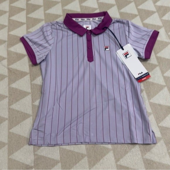 Fila Performance Iconic BB1 Girls' Tennis Polo - Orchid Petal / Purple - Picture 2 of 3